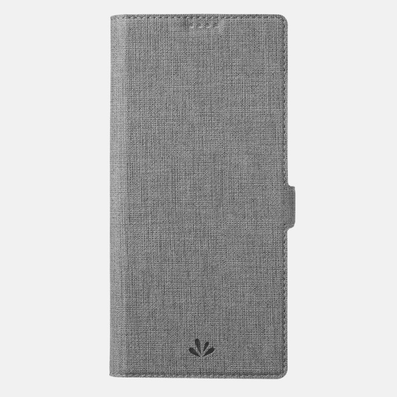Dealer De Coque Coque à Clapet classique Etui Vili Gris