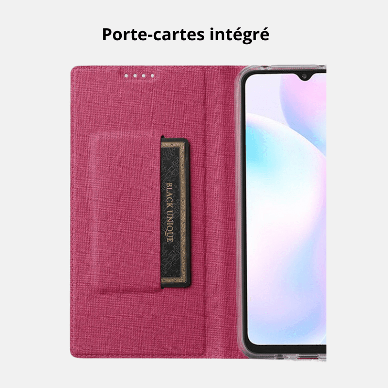 Etui de téléphone porte cartes accessoire rose téléphone