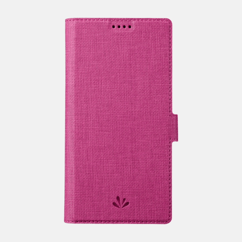 Coque de téléphone à clapet rose