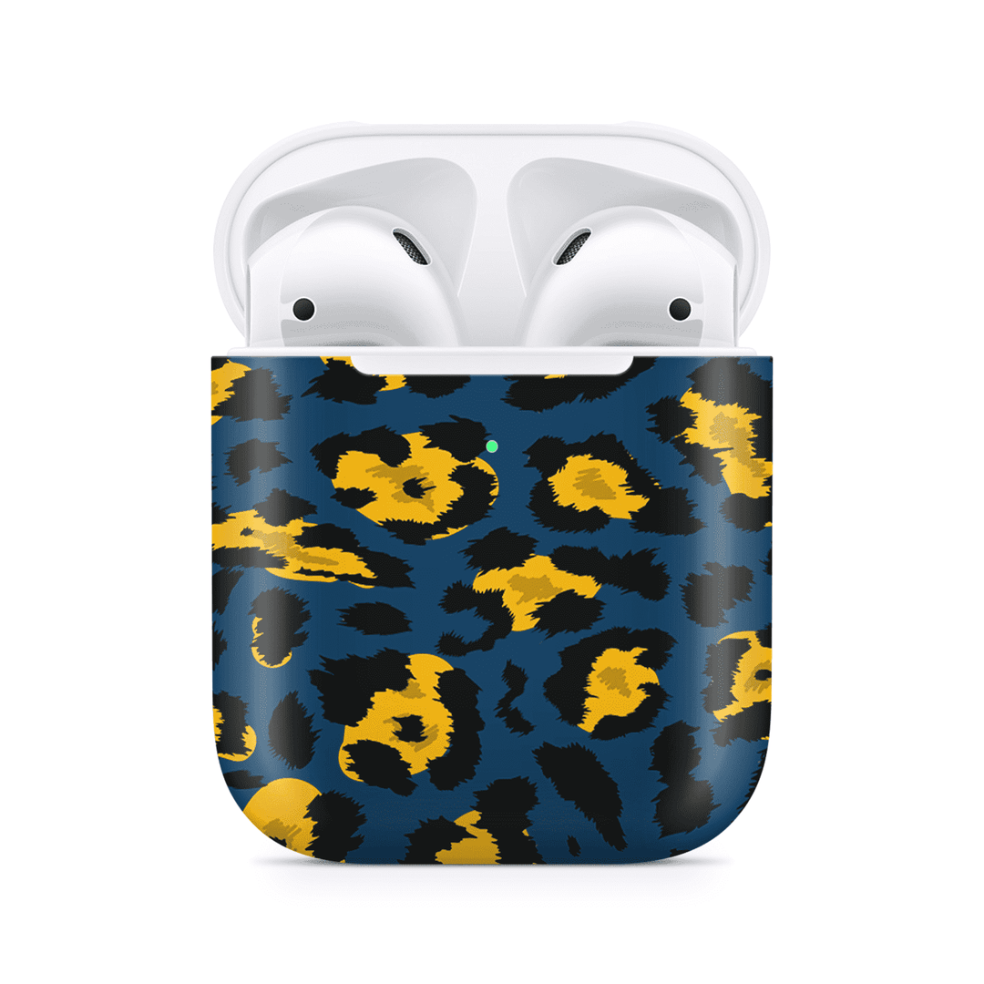 Dealer de coque Coque Airpods Coque AirPods Leopard bleu