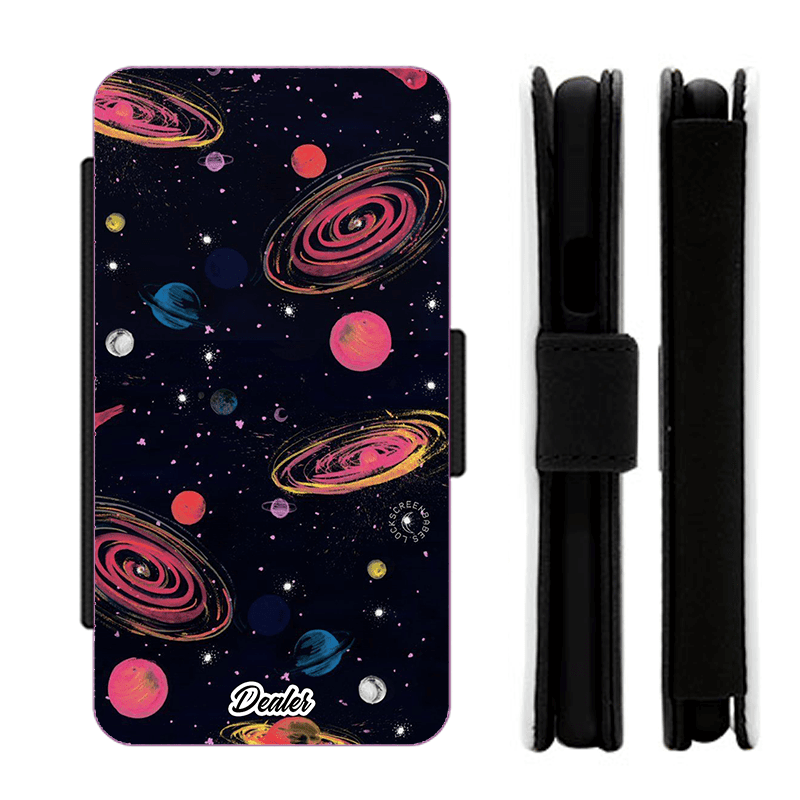 Etui espace petites planètes colorées