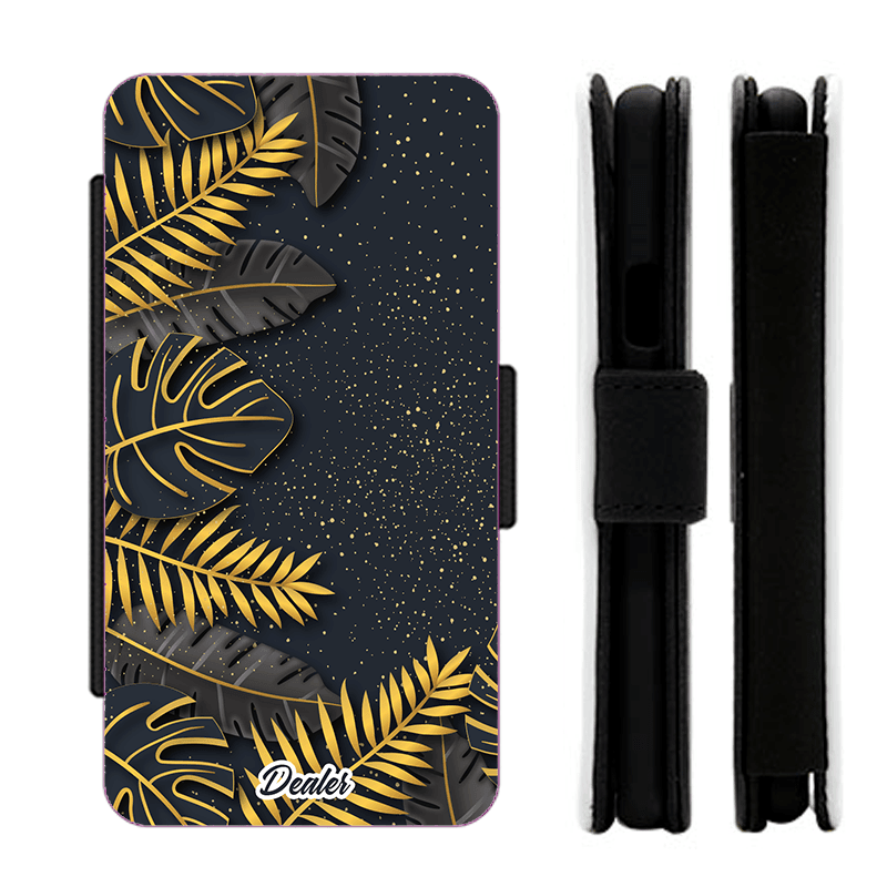 Etui Feuillage doré housse design imprimée en France