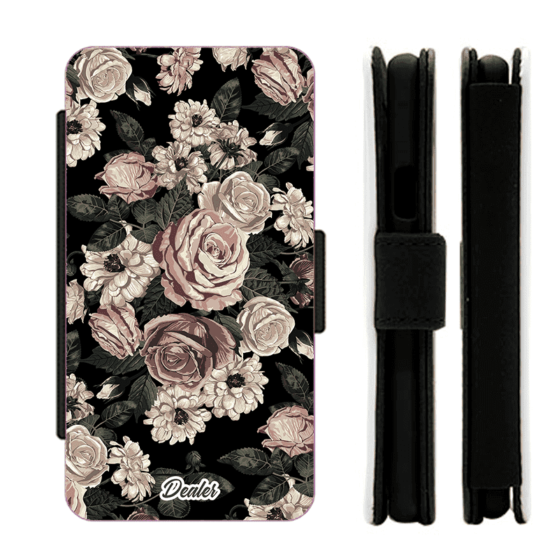 Housse fleurs style tatoo pour Huawei