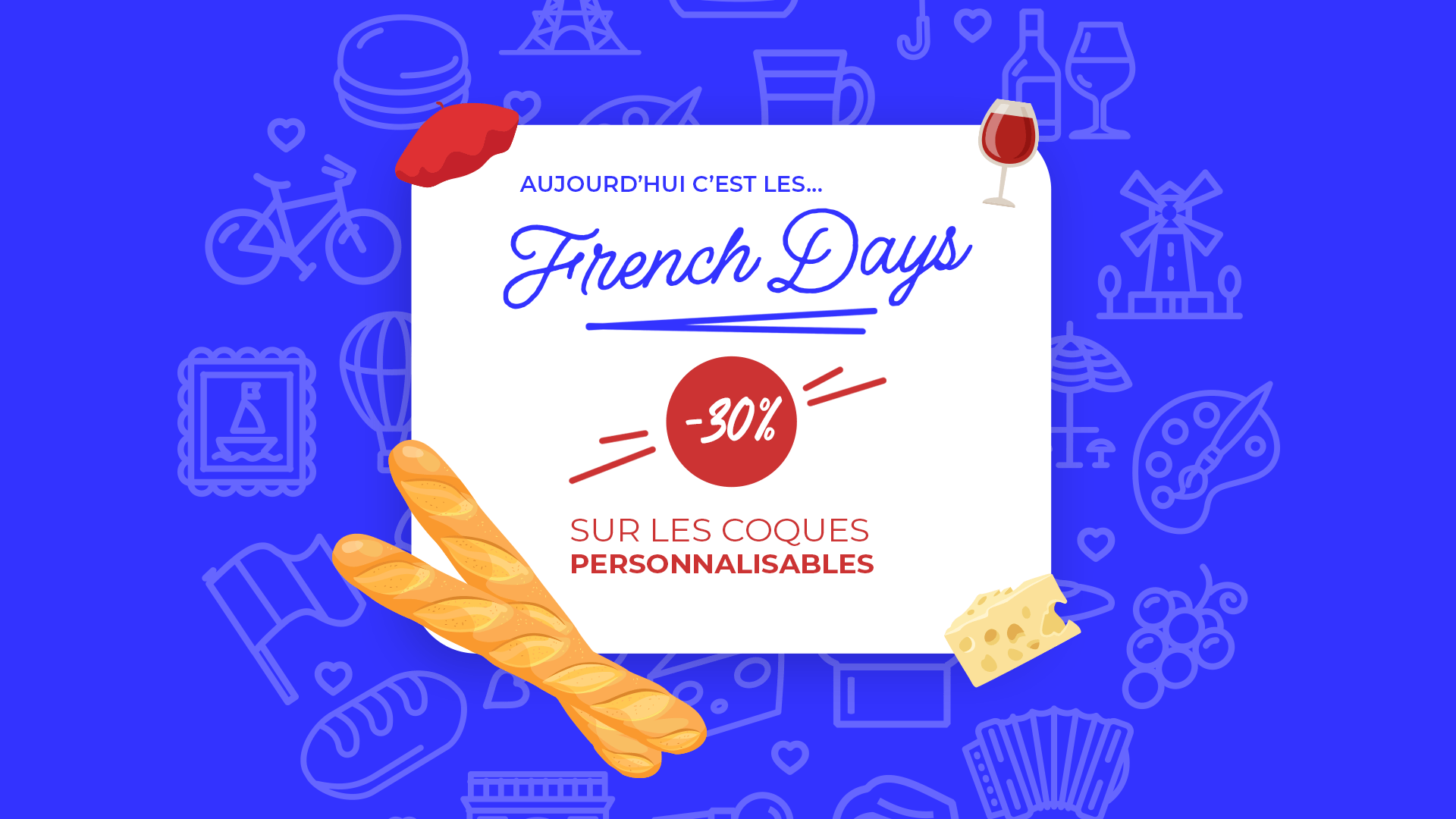 Soldes - Bannière - French Days - Coques Personnalisables - Dealer de Coque