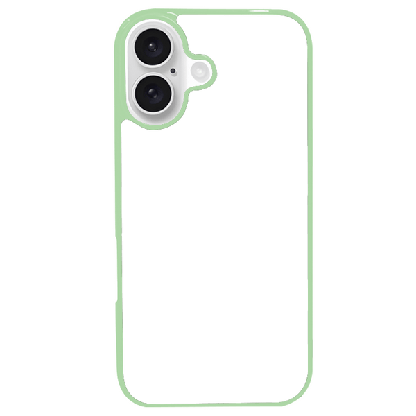 Coque iPhone 16 Plus personnalisée en silicone TPU souple – impression par presse thermique haute qualité – fabriquée en France – protection antichoc personnalisable – Dealer De Coque – coque sur-mesure avec photo  – protection antichoc originale pour iPhone 16 Plus - Vert d'eau - Silicone