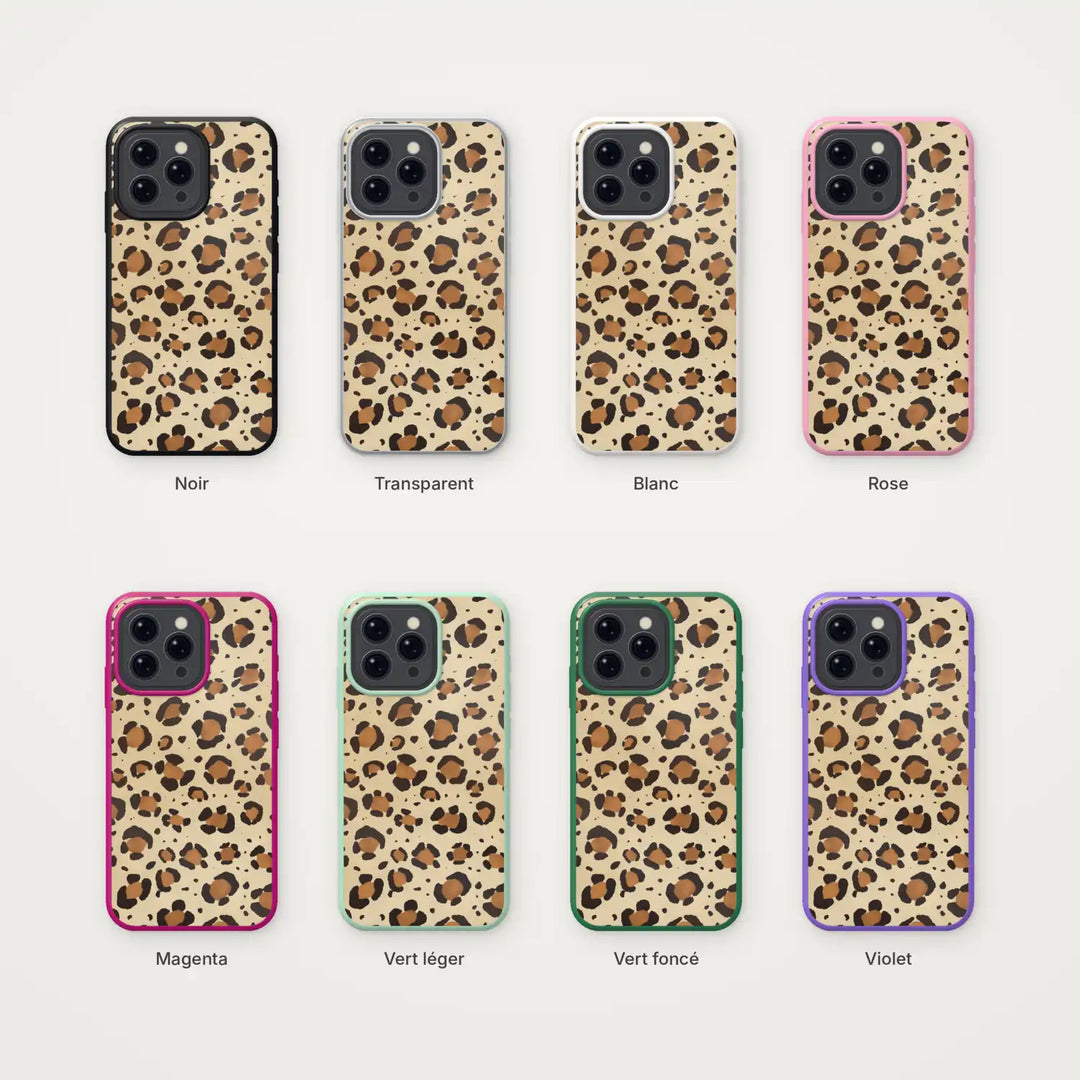 Vanilla leopard iPhone case: the 8 edge colors – Dealer de Coque