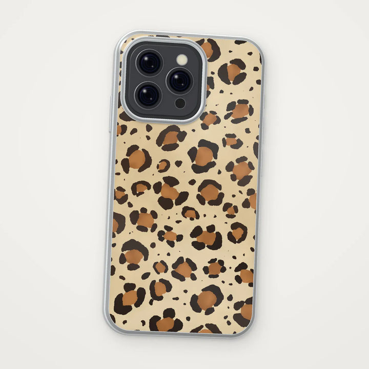 Vanilla leopard iPhone case with clear edge – Dealer de Coque