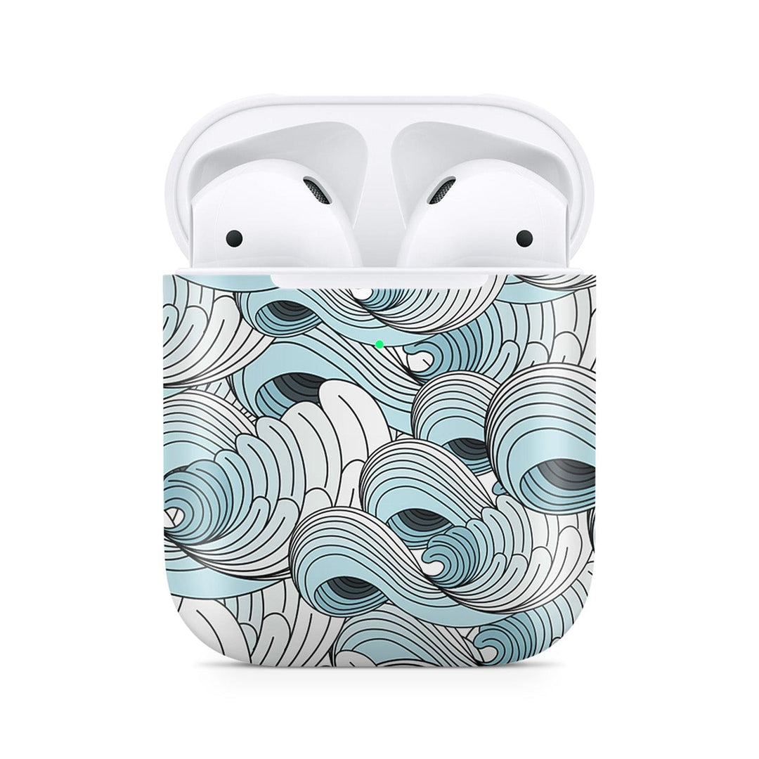 Dealer De Coque Coque AirPods AirPods 1e génération / 2e génération Coque AirPods Vagues abstraites