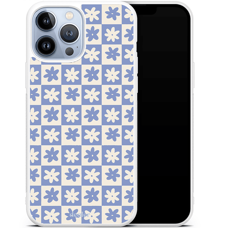 Dealer De Coque Coque antichocs Coque antichocs Carré fleur bleue