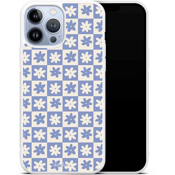 Dealer De Coque Coque antichocs Coque antichocs Carré fleur bleue