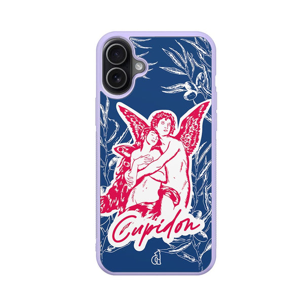 Coque lila Cupidon pour iPhone, Samsung, Xiaomi, Oppo, Google Pixel