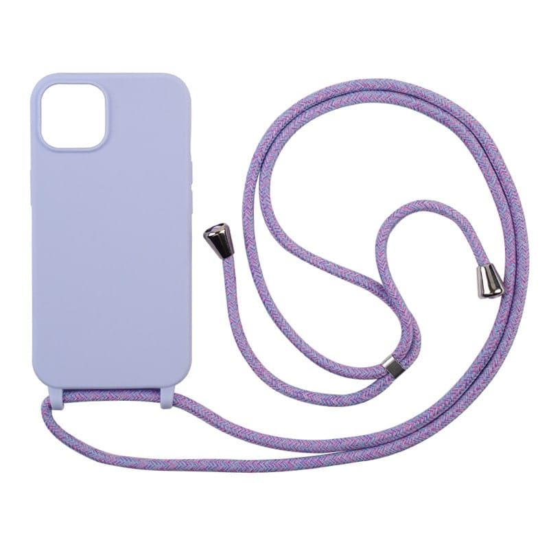 Dealer De Coque Coque classique Coque en silicone avec un cordon violet