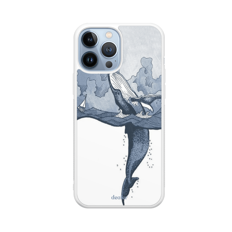Dealer De Coque Coque design Coque en silicone Baleine pour iPhone