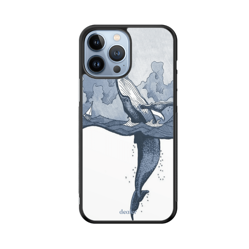 Dealer De Coque Coque design Coque en silicone Baleine pour iPhone