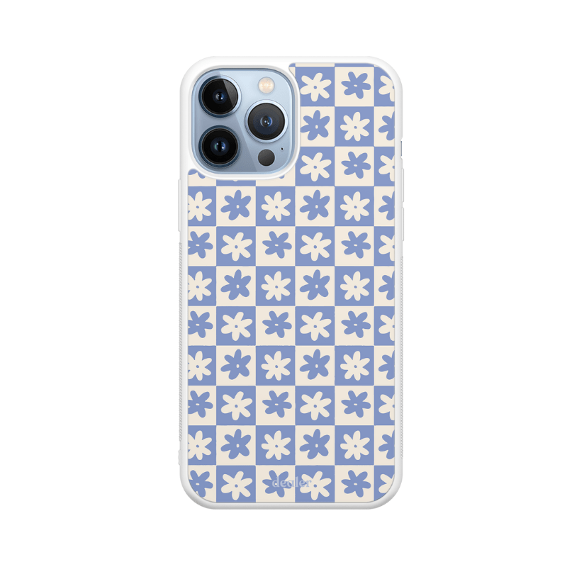 Dealer De Coque Coque design Coque en silicone Carré de Fleurs pour iPhone
