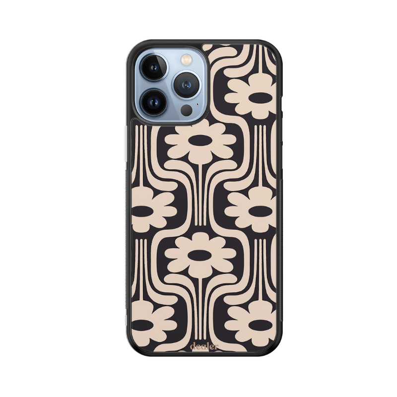 Dealer De Coque Coque design Coque en silicone Fleurs originales pour iPhone