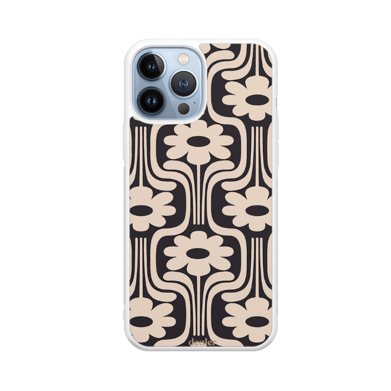 Dealer De Coque Coque design Coque en silicone Fleurs originales pour iPhone