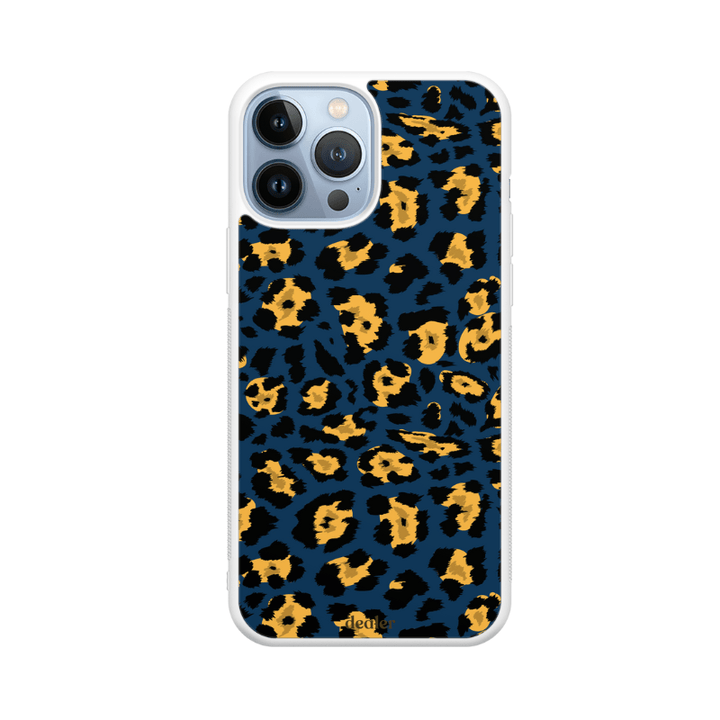 Dealer De Coque Coque design Coque en silicone Léopard Bleu pour iPhone