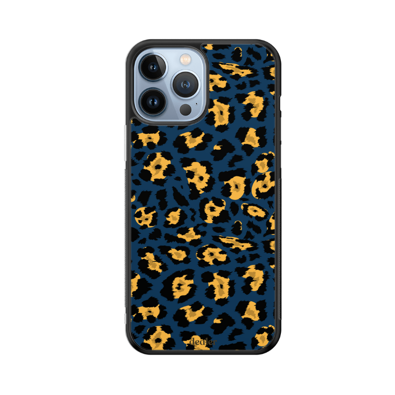 Dealer De Coque Coque design Coque en silicone Léopard Bleu pour iPhone