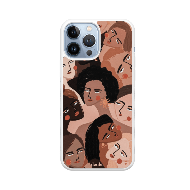 Dealer De Coque Coque design Coque en silicone Multitude de femmes pour iPhone
