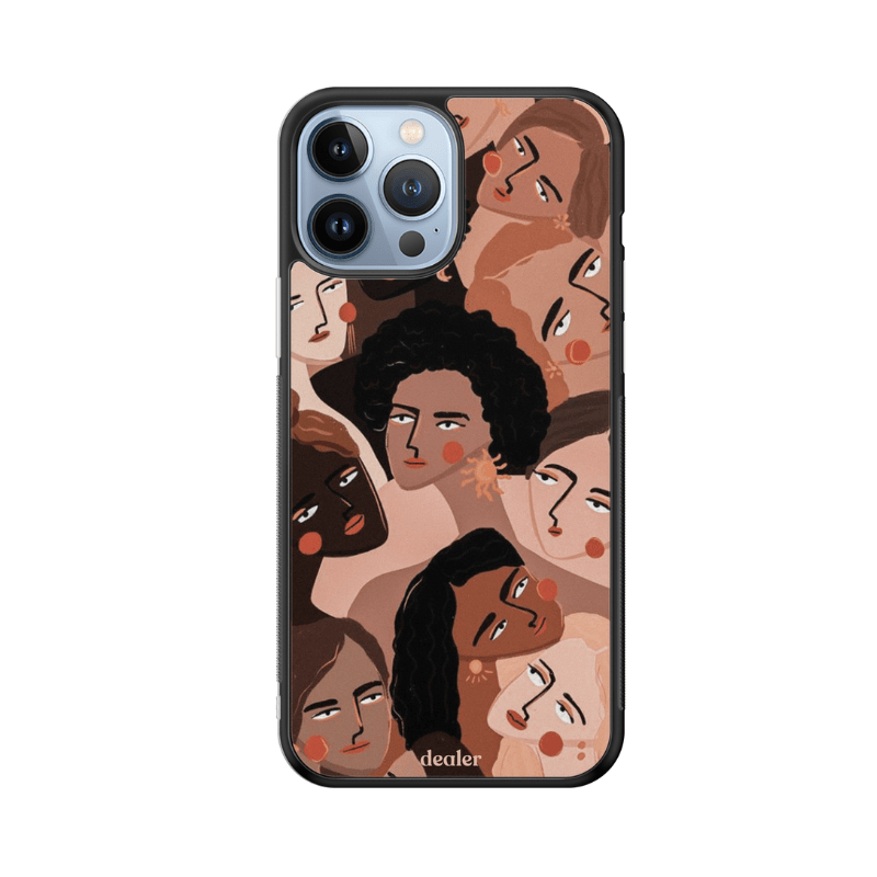 Dealer De Coque Coque design Coque en silicone Multitude de femmes pour iPhone