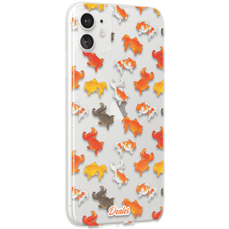 Dealer de coque Coque Coque Transparente Poisson rouge
