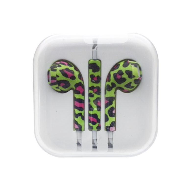 Dealer De Coque Ecouteurs design- rose et vert