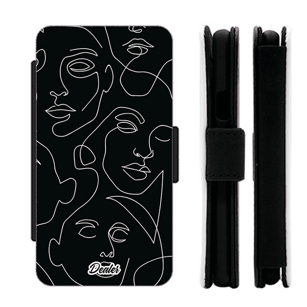 Etui personnalisé pour iPhone Samsung Xiaomi visages abstraits