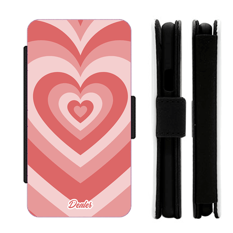 Dealer de coque Etui Love Etui Coeur Rose Vintage années 70s