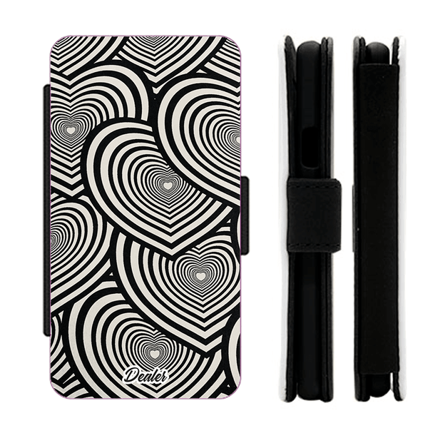 Etui coeurs coeurs coeurs noirs