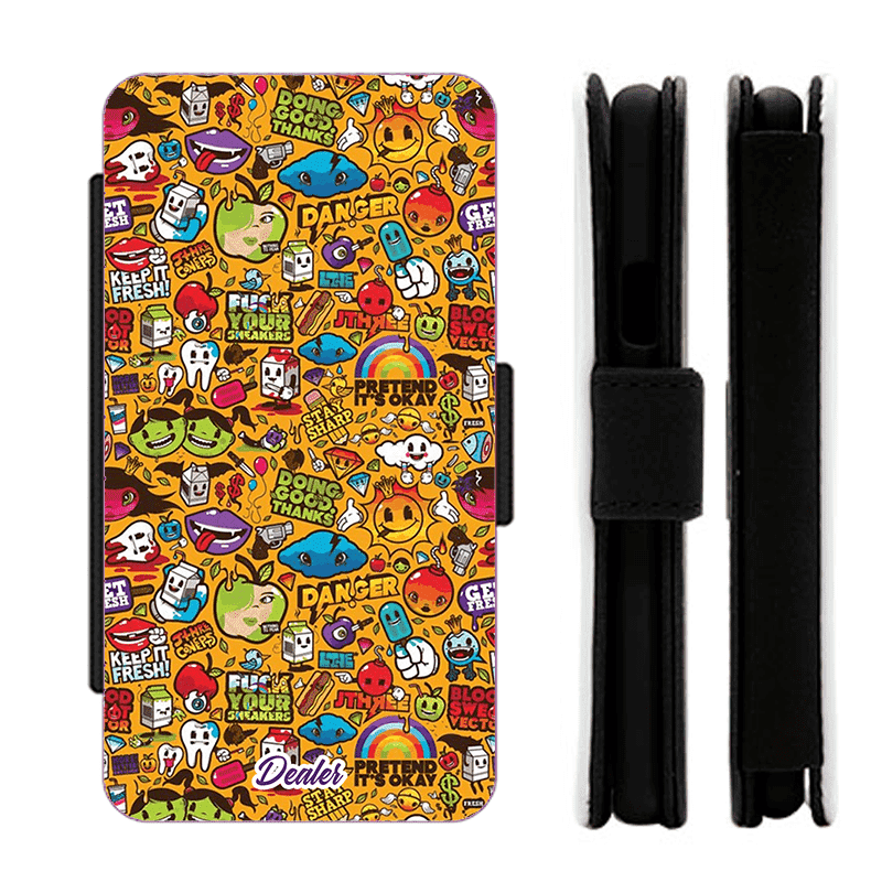 Dealer de coque Etui Jeune Etui Orange comic